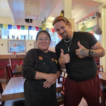 Momo Masalas - Owner of the restaurant and me - Indian Near Me - Berkeley, California