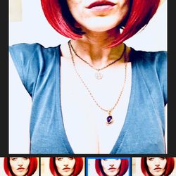 Heads & Threads Boutique - Favorite cut and color of wig. Red. Same style I had in college