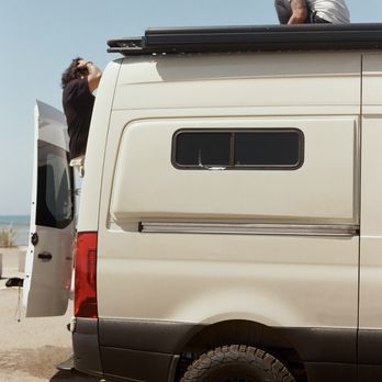 The Good Van - Flarespace cutouts with half slide bunkers and Fiama f45s Awning - Auto Customization Near Me - Los Alamitos, California The Good Van - Flarespace cutouts with half slide bunkers and Fiama f45s Awning - Auto Customization Near Me - Los Alamitos, California