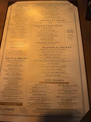 Menu photo 2 Sullivan's Steakhouse Anchorage, AK