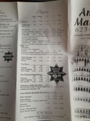 Menu photo 4 Anna Maria's Roscoe, IL
