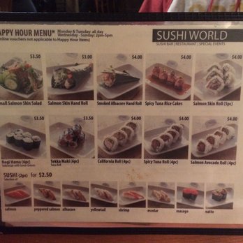 Sushi World - HH menu pic 1 - Sushi Bars Near Me - Cypress, California