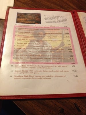 Menu photo 5 Zemam's Tucson, AZ