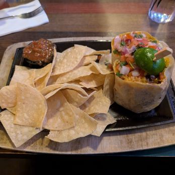Nacho Daddy - Vegan Chick'n Burrito (Chimichanga without deep-frying) - New American Near Me - Las Vegas, Nevada Nacho Daddy - Vegan Chick'n Burrito (Chimichanga without deep-frying) - New American Near Me - Las Vegas, Nevada