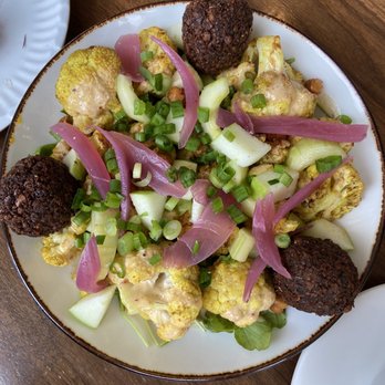 Unconventional Diner - Cauliflower and Falafel Salad - Breakfast & Brunch Near Me - Washington, DC, District of Columbia Unconventional Diner - Cauliflower and Falafel Salad - Breakfast & Brunch Near Me - Washington, DC, District of Columbia