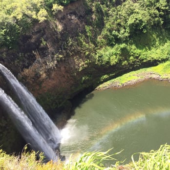 Wailua Falls - Falls from the lookout - Parks Near Me - Lihue, Hawaii Wailua Falls - Falls from the lookout - Parks Near Me - Lihue, Hawaii