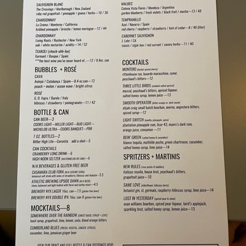 The Green Well - Drink menu - New American Near Me - Grand Rapids, Michigan
