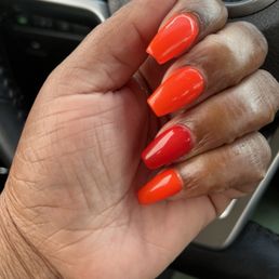 Full Set Gel X nails done Lam