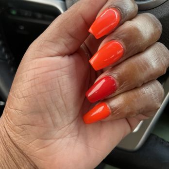 Lava Nail Spa - Full Set Gel X nails done Lam - Nail Salons Near Me - Long Beach, California