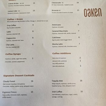 Oaken Bistro Bar - New American Near Me - Lake Forest, Illinois
