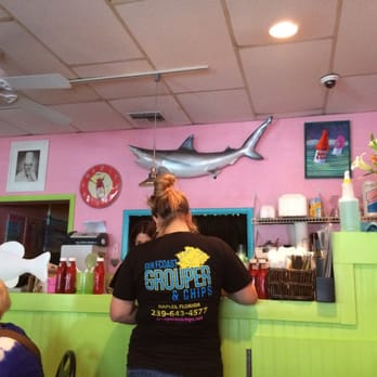 Grouper & Chips - This is a small restaurant, but it seems to be popular. - Seafood Near Me - Naples, Florida Grouper & Chips - This is a small restaurant, but it seems to be popular. - Seafood Near Me - Naples, Florida