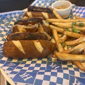 Yard House - Bratwurst sliders - New American Near Me - Chino Hills, California Yard House - Bratwurst sliders - New American Near Me - Chino Hills, California