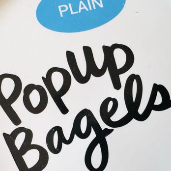 PopUp Bagels - Plain! Very smooth! - Bagels Near Me - La Jolla, California