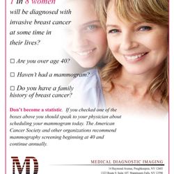 MD Imaging - October is Breast Cancer Awareness Month, Schedule your appointment today.
