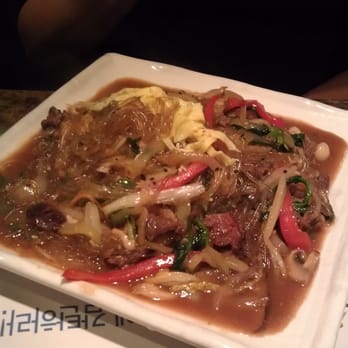 Garlic & Ginger - sweet potato noodles with beef and vegetables - Korean Near Me - Gainesville, Florida Garlic & Ginger - sweet potato noodles with beef and vegetables - Korean Near Me - Gainesville, Florida