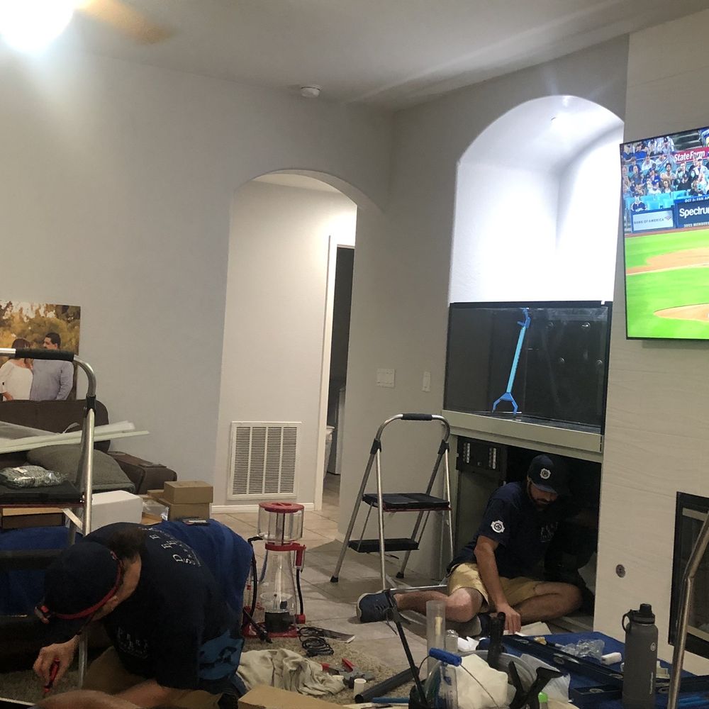 Deep Sea Creations - Install day! - Aquarium Services Near Me - Temecula, California Deep Sea Creations - Install day! - Aquarium Services Near Me - Temecula, California