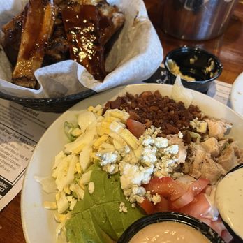 Naples Rib Company - Bucket Basket of St. Louis Ribs and Cobb Salad (Half) - New American Near Me - Long Beach, California Naples Rib Company - Bucket Basket of St. Louis Ribs and Cobb Salad (Half) - New American Near Me - Long Beach, California