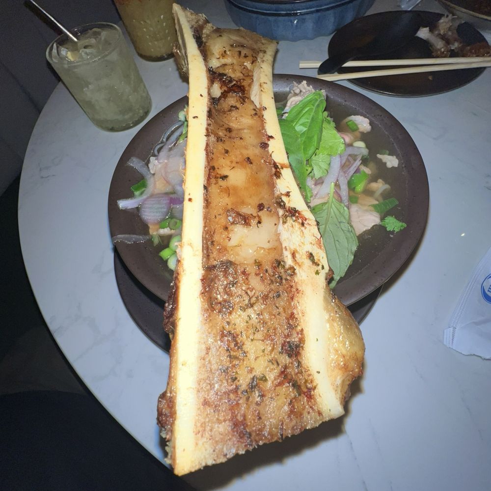 Ginger and Lemongrass - Beef pho with Roasted Bone Marrow - Vietnamese Near Me - Whitestone, New York Ginger and Lemongrass - Beef pho with Roasted Bone Marrow - Vietnamese Near Me - Whitestone, New York