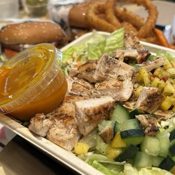 Habit Burger & Grill - Mango Miso Crunch looks good but mostly lettuce in that big box - Burgers Near Me - Sacramento, California Habit Burger & Grill - Mango Miso Crunch looks good but mostly lettuce in that big box - Burgers Near Me - Sacramento, California