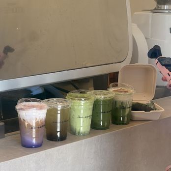 no coffee - Banana Matcha, Earl grey matcha, Coconut Matcha Cloud, Green Grape Aide, Vanilla Ube Cream Latte - Coffee & Tea Near Me - San Jose, California