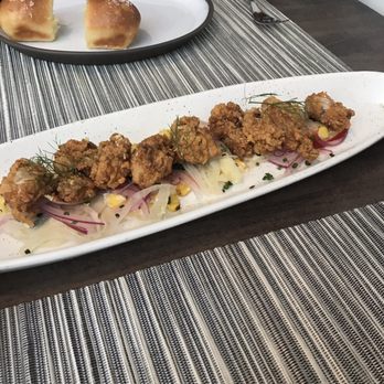 Peppervine - Fried oysters. Went down the pie hole like whoa. - New American Near Me - Charlotte, North Carolina Peppervine - Fried oysters. Went down the pie hole like whoa. - New American Near Me - Charlotte, North Carolina