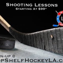 Top Shelf Hockey LA - Shooting lessons @ topshelfhockeyla.com. La Kings valley ice center.