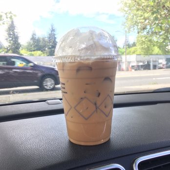 Java Jane - Iced Blonde Bombshell with oat milk and dairy-free whipped cream. - Coffee & Tea Near Me - Shoreline, Washington