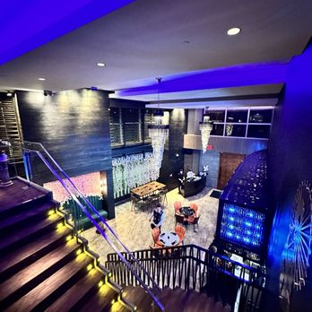 Yellowtail Sushi Bar & Steak - View of the bar seating area from the second floor - Sushi Bars Near Me - Dallas, Texas Yellowtail Sushi Bar & Steak - View of the bar seating area from the second floor - Sushi Bars Near Me - Dallas, Texas