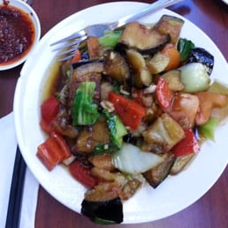 Eggplant with special (magically delicious garlic and honey oil) sauce Eggplant with special (magically delicious garlic and honey oil) sauce