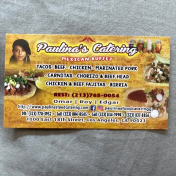 Paulina's Catering - Caterers Near Me - Los Angeles, California