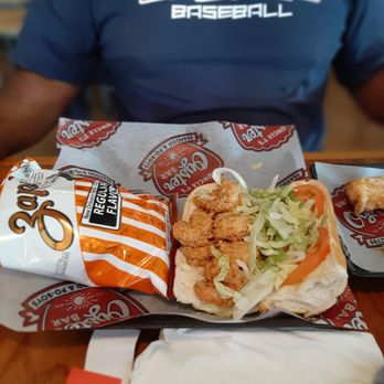 Uncle T's Oyster Bar - Half Shrimp Poorboy w Chips - Bars Near Me - Scott, Louisiana Uncle T's Oyster Bar - Half Shrimp Poorboy w Chips - Bars Near Me - Scott, Louisiana