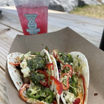 Ragga Surf Cafe - Chef special chorizo tacos with a blueberry lemonade - Breakfast & Brunch Near Me - St. Augustine, Florida Ragga Surf Cafe - Chef special chorizo tacos with a blueberry lemonade - Breakfast & Brunch Near Me - St. Augustine, Florida