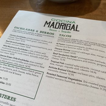 Cocina Madrigal - Menu - Tacos Near Me - Phoenix, Arizona Cocina Madrigal - Menu - Tacos Near Me - Phoenix, Arizona