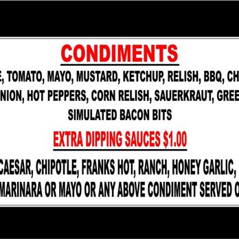 Hit the Spot - Condiments - Food Trucks Near Me - Baldwin, Ontario Hit the Spot - Condiments - Food Trucks Near Me - Baldwin, Ontario