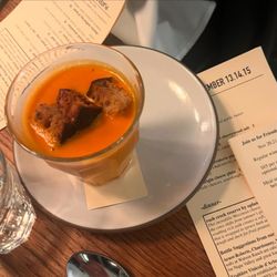 Plated Table - Tomato soup
