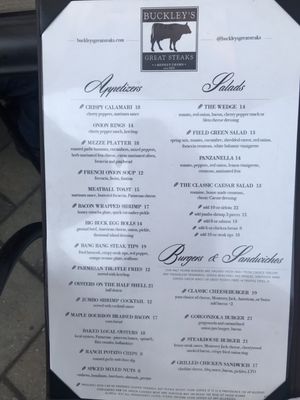 Menu photo 7 Buckley's Great Steaks Merrimack, NH