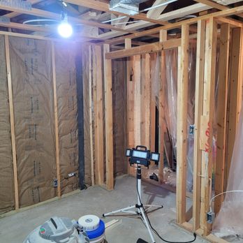 Cornerstone Contracting Group - Basement framing and wiring - Garage Door Services Near Me