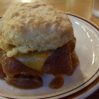 Pine State Biscuits - The Chatfield. Fried chicken,  bacon, cheese, Apple butter. - Breakfast & Brunch Near Me - Portland, Oregon