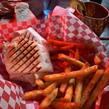 The Blue Moose Tavern - Chicken wrap - New American Near Me - Green Mountain Falls, Colorado