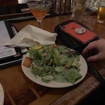 The Top - Side Caesar salad and a strawberry mint drink - New American Near Me - Gainesville, Florida