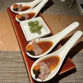 O-Ku - Otoro spoons - Sushi Bars Near Me - Alys Beach, Florida
