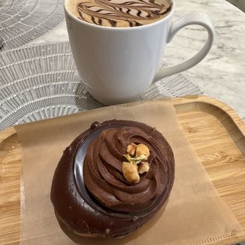 L'Artisane Creative Bakery - The most amazing mocha ever. Chocolate donut: delicious. - Bakeries Near Me - Coral Gables, Florida