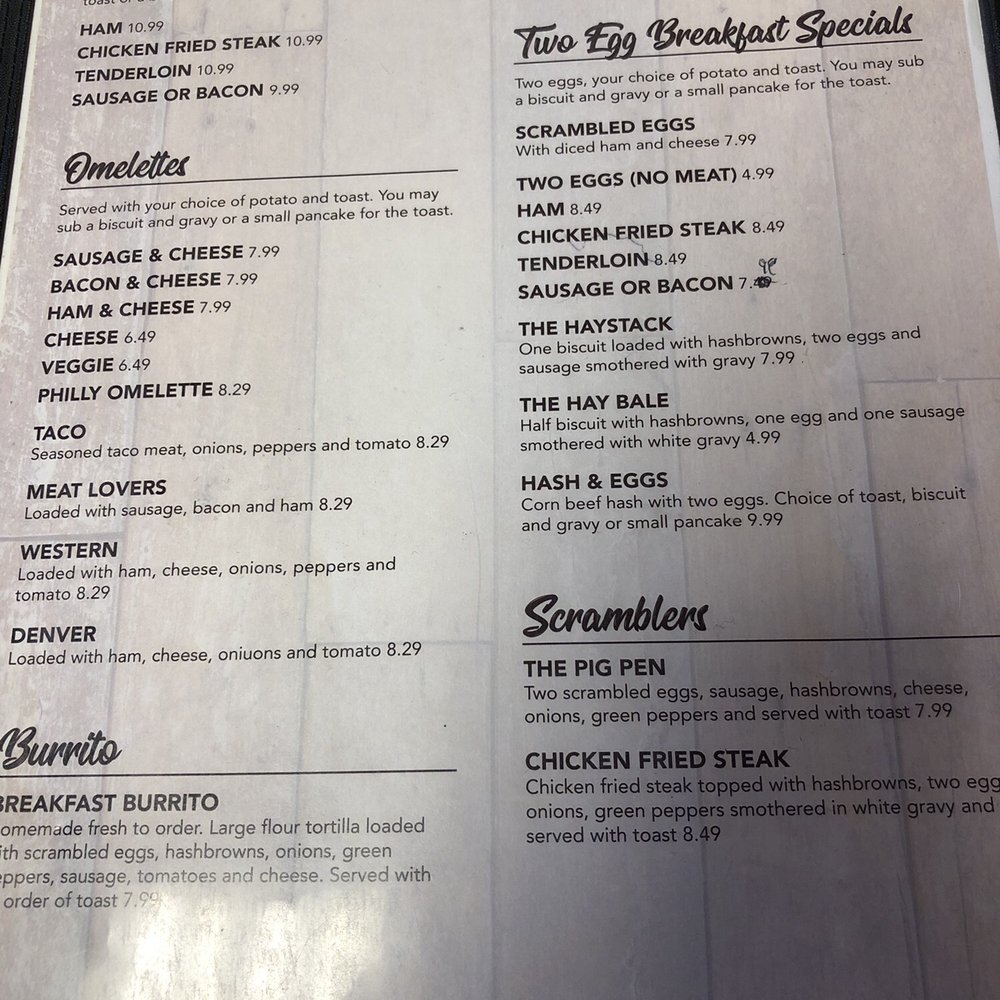 Cow Patties - Menu - American Near Me - Warsaw, Missouri