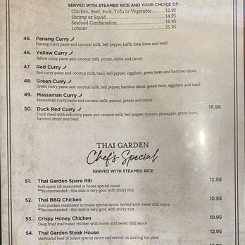 Thai Garden - Menu as of 7/20/22 - Thai Near Me - Oceanside, California Thai Garden - Menu as of 7/20/22 - Thai Near Me - Oceanside, California
