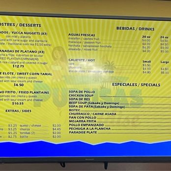 Pupusas Paradise 2 - Menu - Salvadoran Near Me - Lakewood, Colorado Pupusas Paradise 2 - Menu - Salvadoran Near Me - Lakewood, Colorado