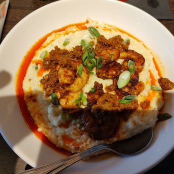 Social Cantina - Shrimp & Chorizo Grits - Mexican Near Me - Indianapolis, Indiana Social Cantina - Shrimp & Chorizo Grits - Mexican Near Me - Indianapolis, Indiana