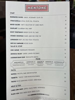 Menu photo 2 Mentone Aptos, CA