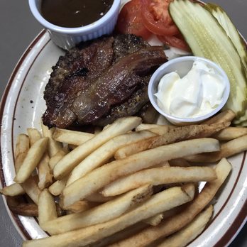 Three Seasons Cafe - Bacon burger ordered without a bun - Breakfast & Brunch Near Me - Manistique, Michigan Three Seasons Cafe - Bacon burger ordered without a bun - Breakfast & Brunch Near Me - Manistique, Michigan