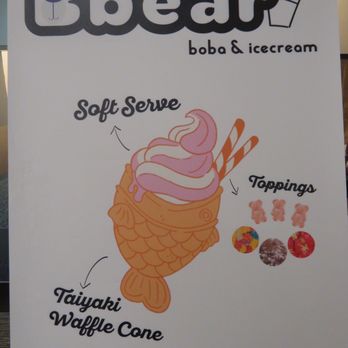 Bbear Cafe - Other exit to the food court had this sign. This is for the instagram fans! Be sure to post good things about this place! - Bubble Tea Near Me - Las Vegas, Nevada