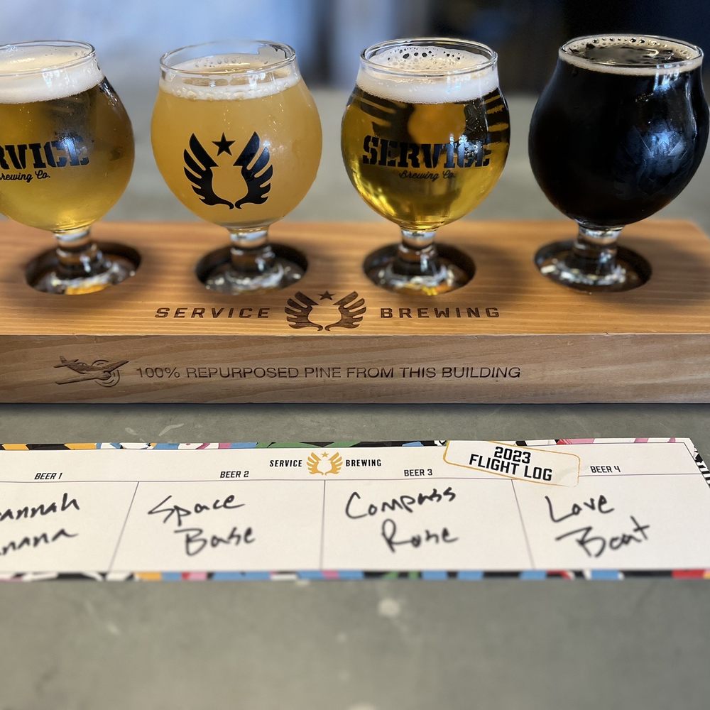 Service Brewing - A very broad ranged flight - Breweries Near Me - Savannah, Georgia Service Brewing - A very broad ranged flight - Breweries Near Me - Savannah, Georgia